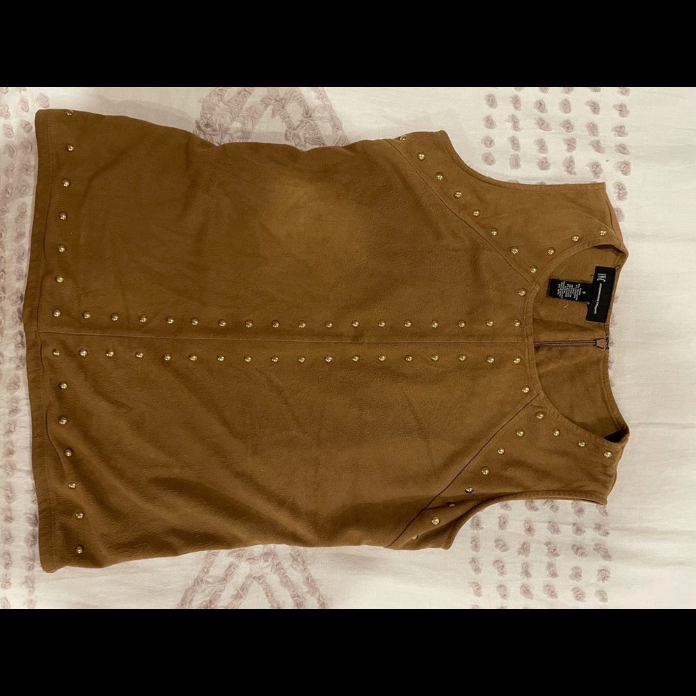 Suade brown top